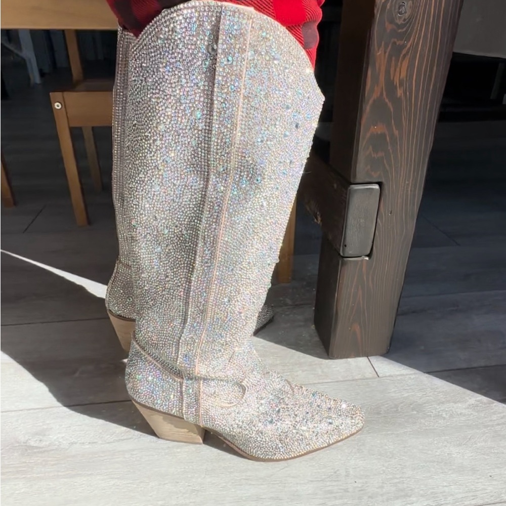 Size 7.5 Matisse Nashville rhinestone cowboy boots - Picture 3 of 6